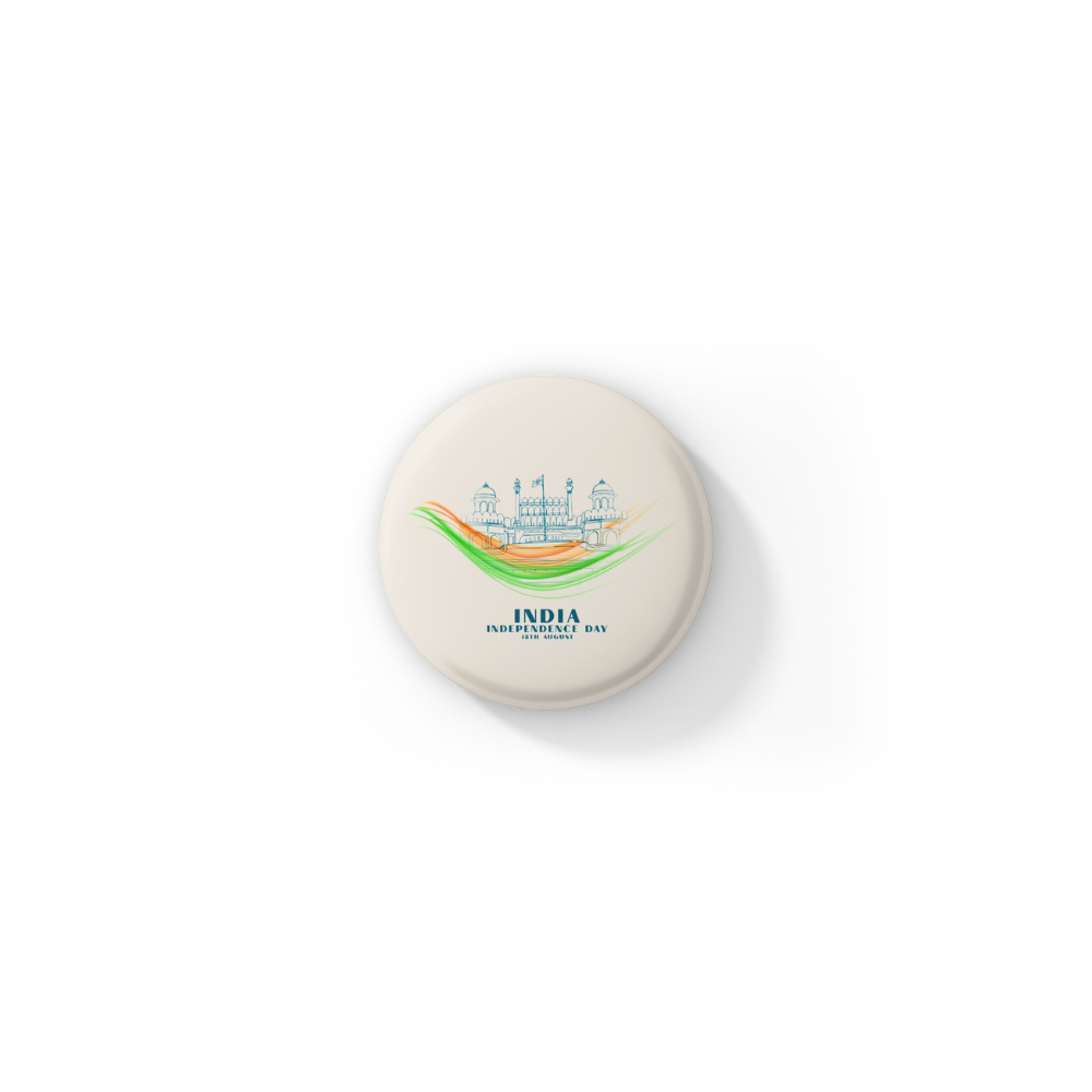 15th August Pin Button Badge