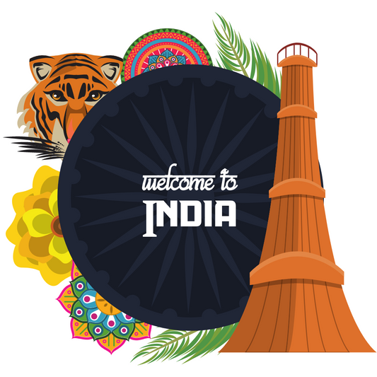 Welcome to India Pin Button Badge