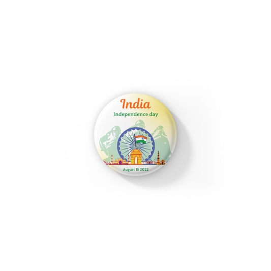 Independence Day Pin Button Badge