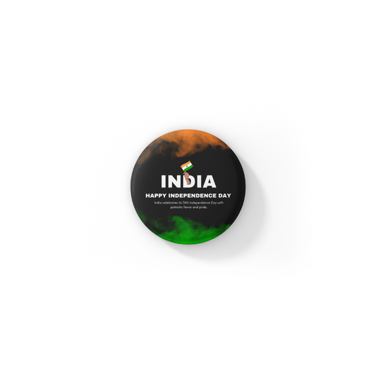 Indian Independence Day Pin Button Badge