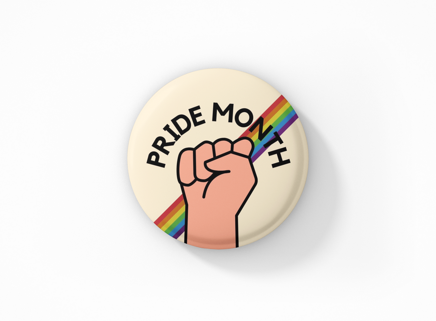 Pride Month LGBTQ Round Button Pin Badge Pack of 1