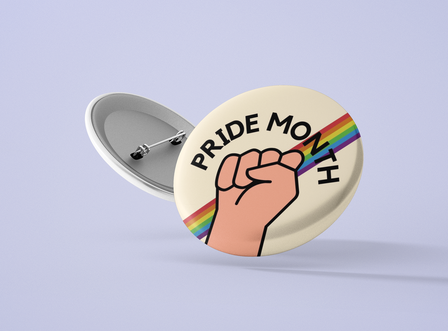 Pride Month LGBTQ Round Button Pin Badge Pack of 1