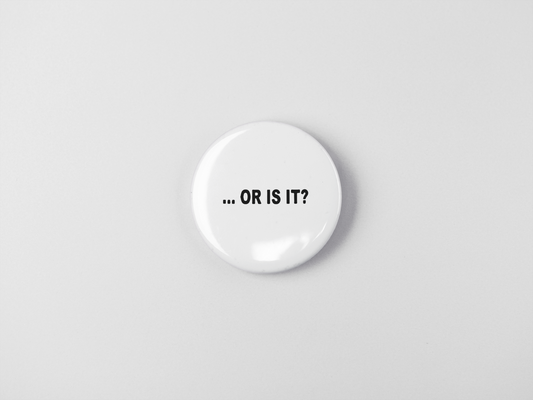 One Direction (1D) ...Or is it? Pin Button Badge - Pack of 1