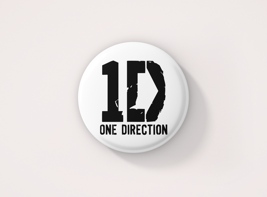 One Direction (1D) Pin Button Badge - Pack of 1