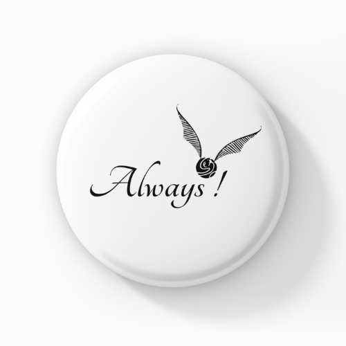 Always! Pin Button Badge - Pack of 1