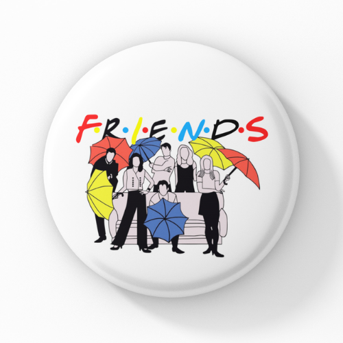 FRIENDS Pin Button Badge