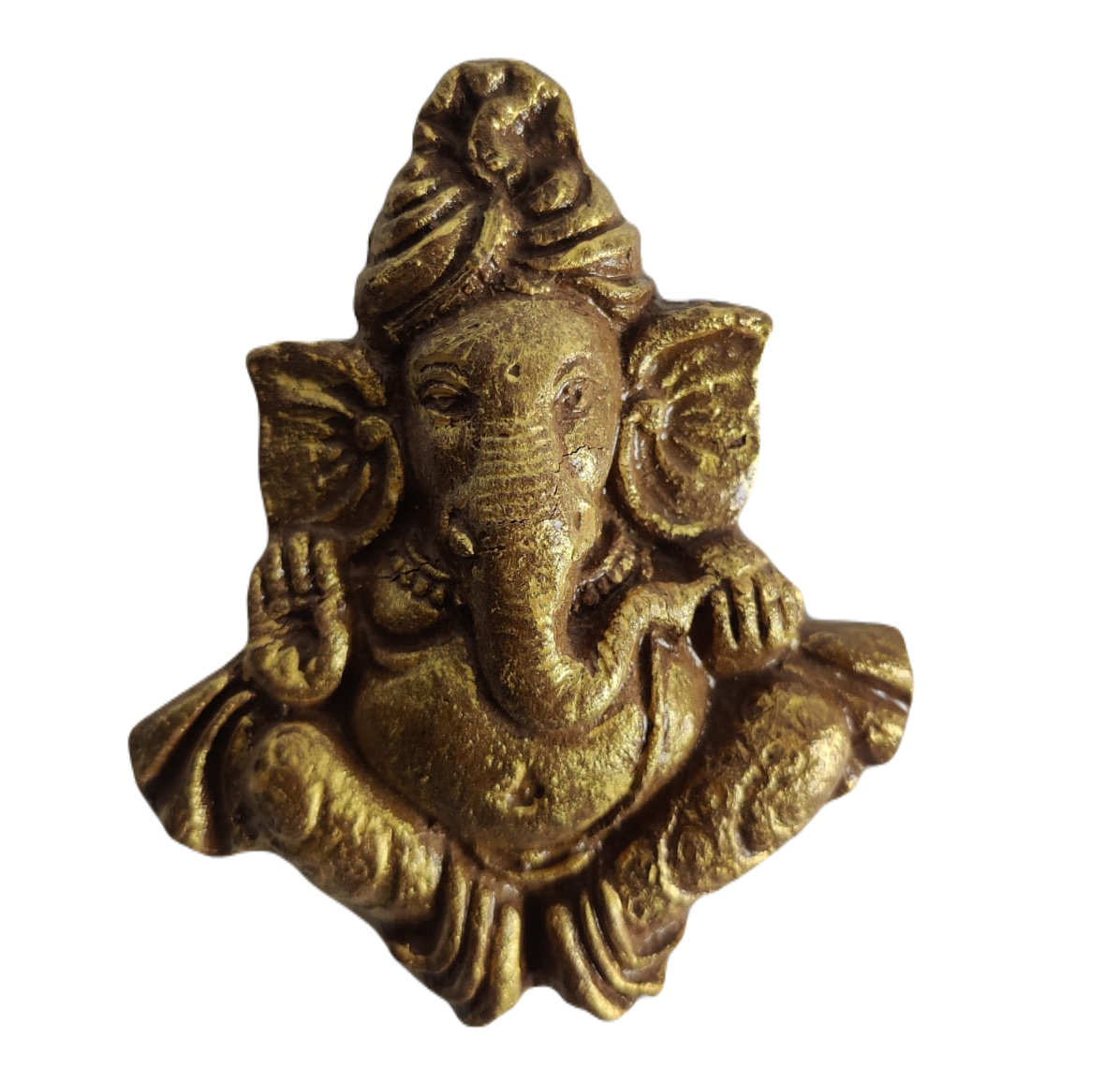 Gauway Ganeshji Decorative Showpiece - 11 cm  (Clay, Brown)
