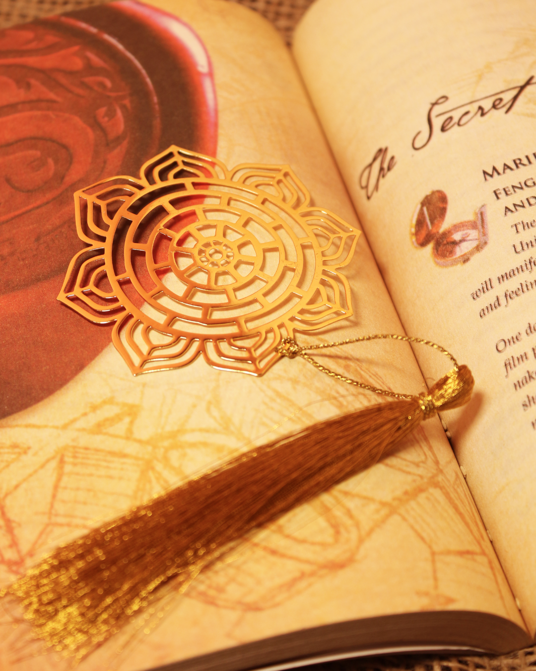 Mandala Brass Bookmark
