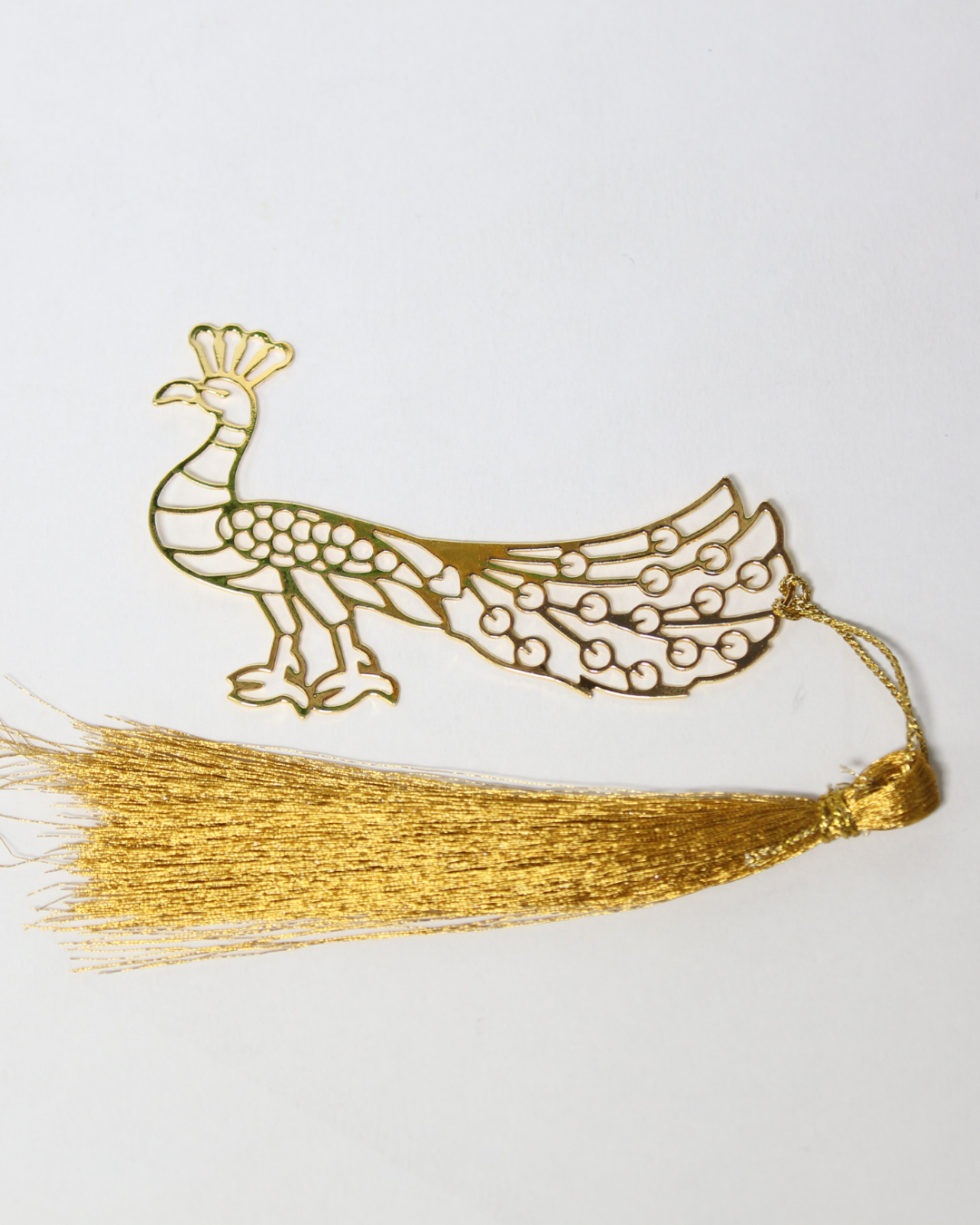 Peacock Brass Bookmark