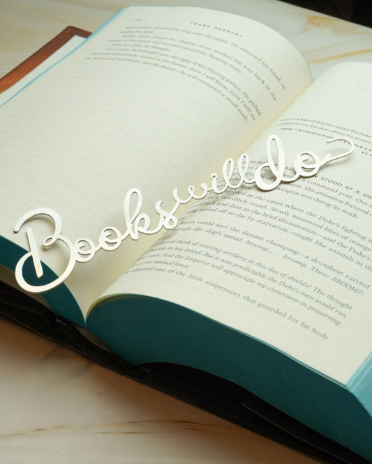 "Books will do" Stainless Steel Metal Bookmark