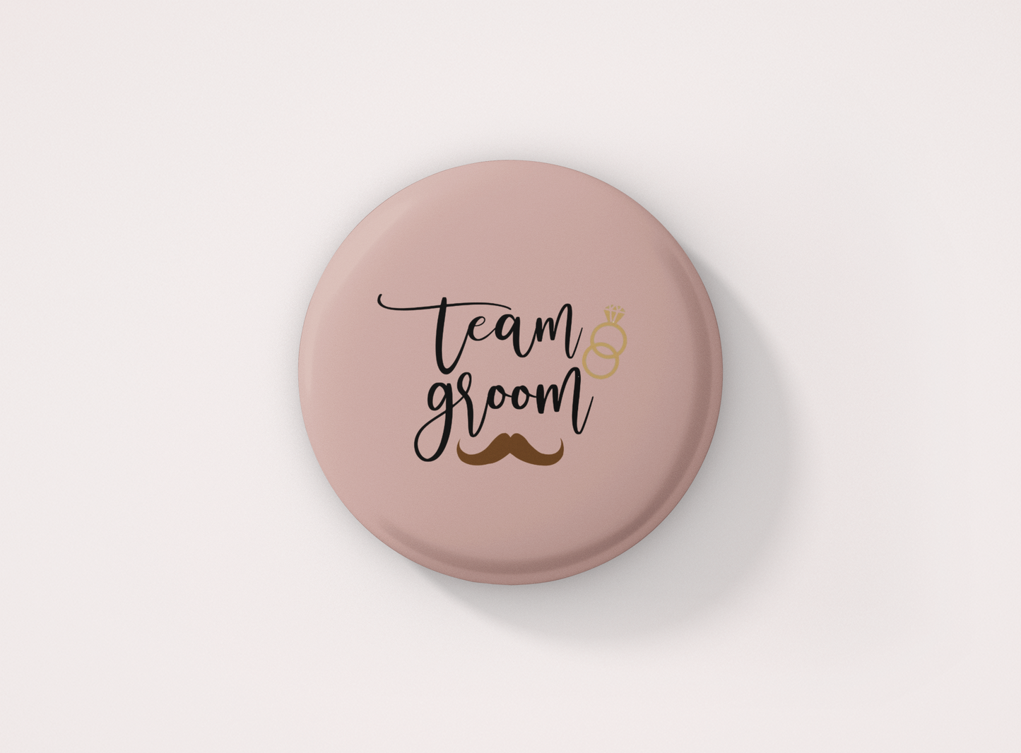 Team Groom! Pin Button Badge - Pack of 1