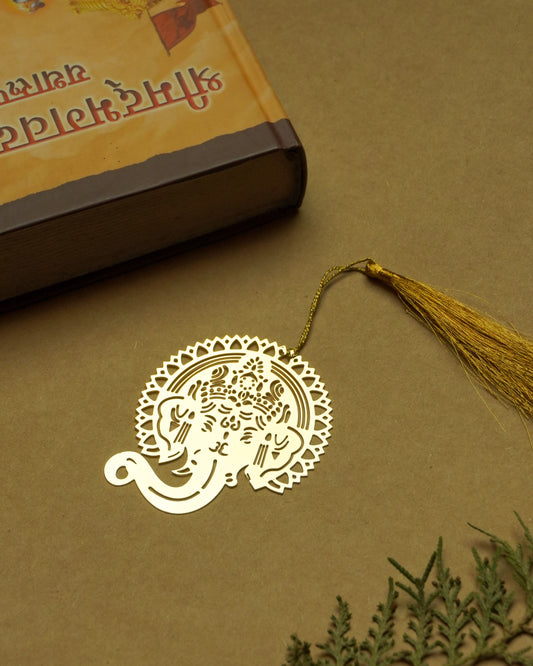 Lord Ganesh Brass Bookmark