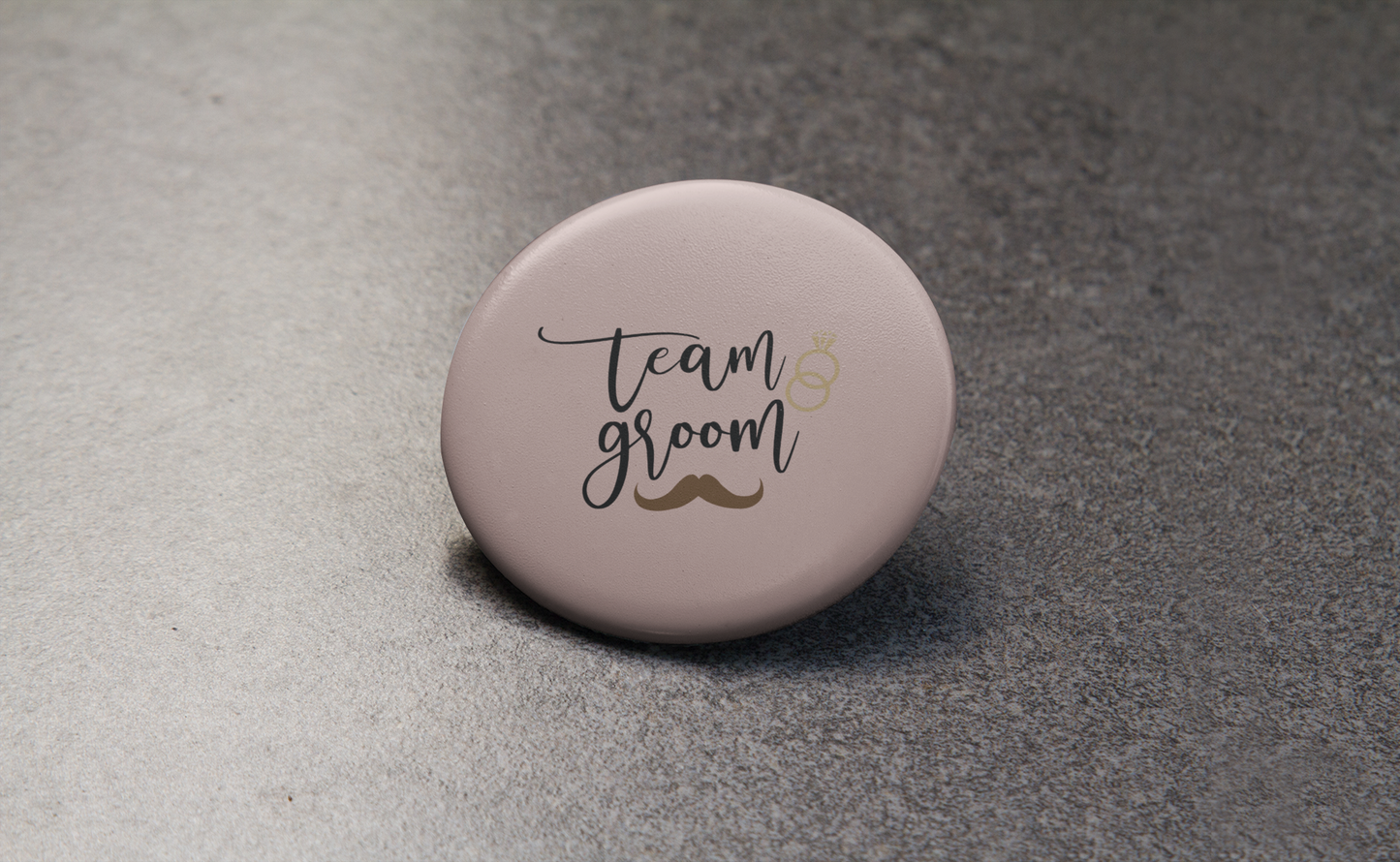 Team Groom! Pin Button Badge - Pack of 1