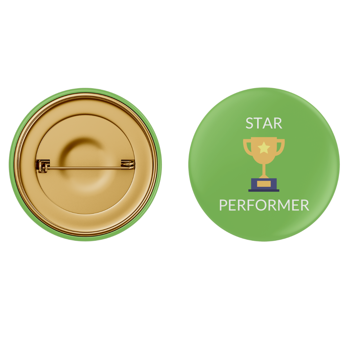 Star Performer Pin Button Badge - Pack of 10